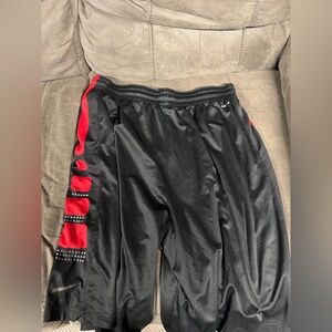 Nike Dri fit Black & Red Men's Athletic Shorts